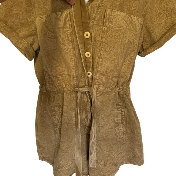 NWT Free People Rhodes Chino Romper Size Medium - Picture 10 of 14